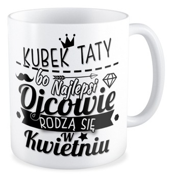Kubek prezent najlepsi OJCOWIE RODZĄ SIĘ MIESIĄCE