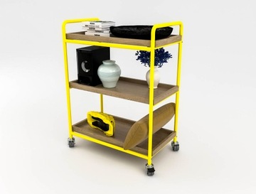 ТРУБНЫЙ БАРНЫЙ ШКАФ НА КОЛЕСАХ ЛОФТ ПРОМЫШЛЕННЫЙ ДУБ 112СМ