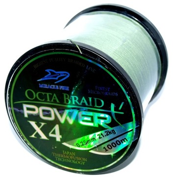 Plecionka uniwersalna 0,25mm - 21,2g, 1000m