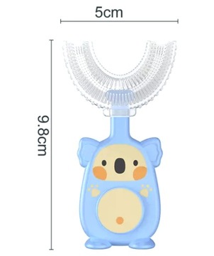 Силиконовая зубная щетка U для детей 2-6 лет, Sd7