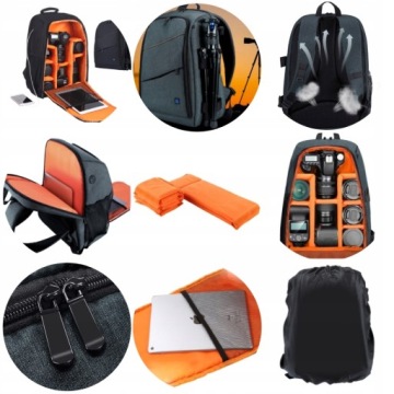 ВМЕСТИТЕЛЬНЫЙ РЮКЗАК PULUZ ФОТОАППАРАТ КАМЕРА ПУТЕШЕСТВИЯ CANON NIKON SONY СУМКА