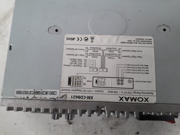 Магнитола XDMAX CD/FM/BT/SD/USB Renault Scenic II