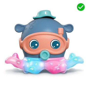 ИГРУШКА ОСЬМИНОГ ДЛЯ ДЕТЕЙ ИНТЕРАКТИВНАЯ ЭЛЕКТРОННАЯ СИНЯЯ