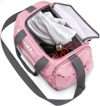 Dámska cestovná taška cez rameno priestranná športová taška ružová ľahká ZAGATTO