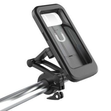 MOTOCYKLOWY UCHWYT OBUDOWA TELEFON MOTOR DOTYKOWY WODOODPORNY ZAMYKANY 6,5'