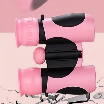 БИНОКУЛЯТОР 8Х21 ДЕНЬ СТЕКЛО ОПТИКА ДЕТСКИЙ розовый