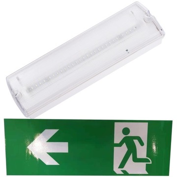 Oprawa awaryjna ewakuacyjna LED EXIT Skręć w lewo