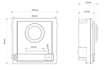 Модуль видеодомофона Hikvision DS-KD8003-IME1(B)/EU