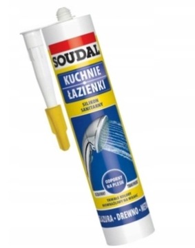 SOUDAL SILIKON SANITARNY BEZBARWNY 280 ml