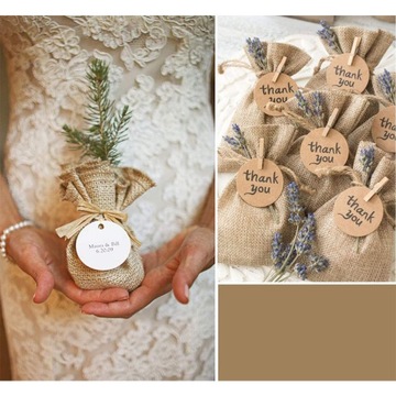 ЛЬНА ДЖУТОВАЯ АВЕТОЧНАЯ СУМКА ДЖУТОВАЯ СУМКА ТРАВЫ ЛАВАНДА 10Х14СМ 30ШТ.