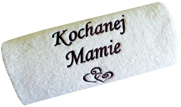 Prezent DZIEŃ MATKI MAMY ręcznik z NAPIS haft IMIĘ