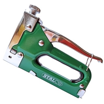 СТАЛЬНОЙ ОБИВОЧНЫЙ СТЕПЛЕР 4-14ММ + СКОБЫ 8 мм STALCO