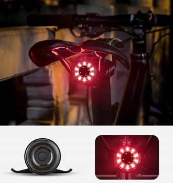 Задний велосипедный фонарь ROCKBROS Q1 USB, 7 цветов