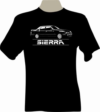 KOSZULKA T-shirt z nadrukiem ford SIERRA mk2 sedan