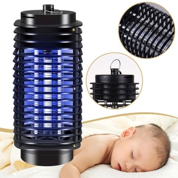 ELEKTRYCZNA PUŁAPKA NA OWADY, LAMPA NA KOMARY, DO WNĘTRZ, SYPIALNI I OGRODU