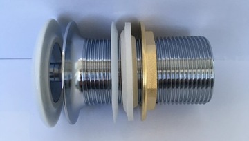 ZESTAW: KOREK KLIK-KLAK bez PRZELEWu Biały + SYFON UMYWALKOWY DO UMYWALKI