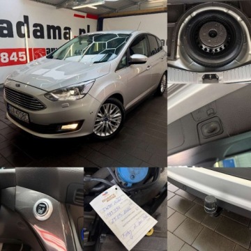 Ford C-MAX II Grand C-MAX Facelifting 1.5 EcoBoost 150KM 2016 Ford C-MAX TITANIUM jedyny tak wyposazony unikat bezwypadkowy ledy kamera, zdjęcie 17