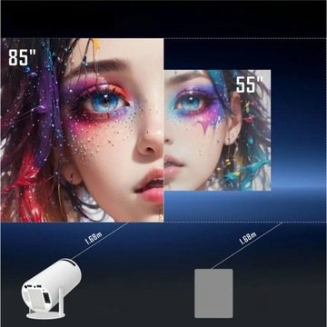 NOWY PROJEKTOR HY300 PRO ORYGINALNY ANDROID 11 TV WIFI PRZENOŚNY SMART