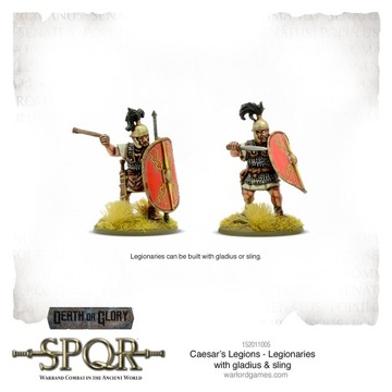 Легионеры SPQR с гладиусом и пращой