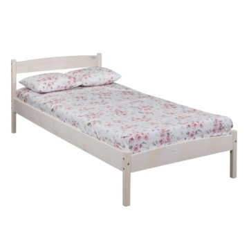 Drewniane łóżko Basic ze stelażem 90x200