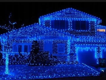 ICILS ГАРЛАНД ШТОРА 500 LED СИНИЙ + ВСПЫШКА