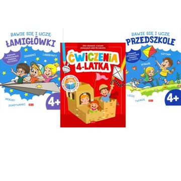 Bawię się i uczę dla 4-latka Pakiet 3w1