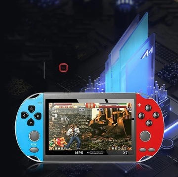 ПОРТАТИВНАЯ КОНСОЛЬ НА 1000 ИГР X7 РЕТРО МИНИ 8G MP5 ВИДЕОИГРА С РОКУЛЕРОМ