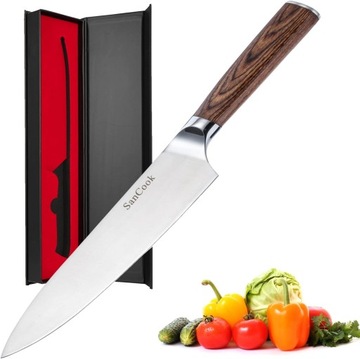Profesjonalny Nóż szefa kuchni SanCook 20 cm uniwersalny ultra ostry
