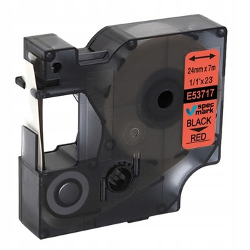 Taśma do DYMO D1 53717 S0720970 24mm Czerwona