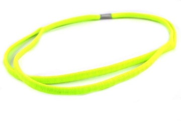 OPASKA DO WŁOSÓW PODWÓJNA NA GUMIE ŻÓŁTA FLUO