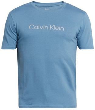 Koszulka z krótkim rękawem CALVIN KLEIN męski t-shirt r. M niebieska CK