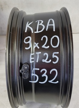 4× DISK HLINÍK BROCK KBA 50823 9.0" X 20" 5X120 ET 25