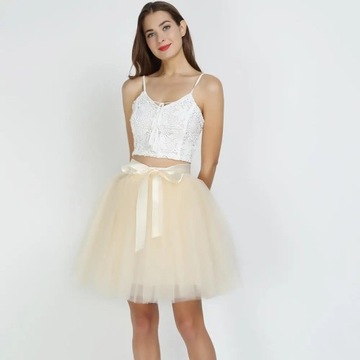 7 Layer Tulle Girl Halter Fashion Puffy Skirt