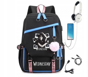 РЮКЗАК ДЛЯ ШКОЛЫ СРЕДА USB А4 БОЛЬШИЕ ВЫКРОЙКИ