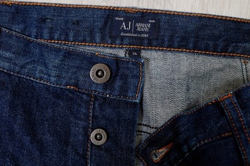 ARMANI JEANS spodnie męskie granatowe PREMIUM 36/34 pas 92