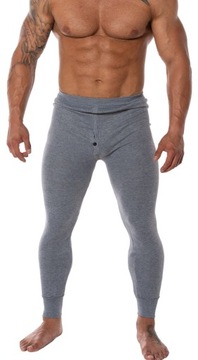 Kalesony Męskie Bawełniane Ocieplane Ciepłe Polarowe Getry Spodnie XL 3X