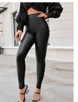 КОЖАНЫЕ ЛЕГГИНГИ С ВЫСОКОЙ ПОСАДКОЙ и кожаные брюки НОВЫЕ ЦВЕТА M/L