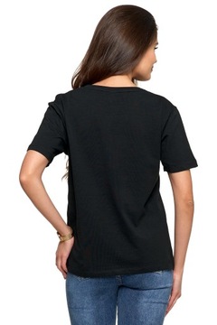 T-Shirt Damski Bawełna PREMIUM Wygodna Luźna Koszulka Gładka MORAJ M