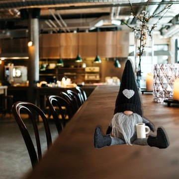 СЛОН С БОРОДОЙ, РОЖДЕСТВЕНСКИЙ ГНОМ С КРУЖКОЙ В ШАПКЕ, ГНОК, СЕРЫЙ ЭЛЬФ