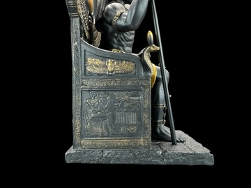 Статуэтка Скульптура ЕГИПЕТСКИЙ БОГ АНУБИС НА ТРОНЕ черный VERONESE WU76733AB