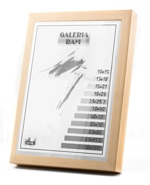 Rama z drewna surowego 10x15 sur GPJ-płaska/WYSOKA