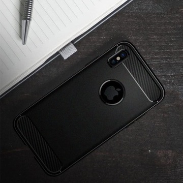 КОРПУС КОРПУСА ЗАДНЕЙ КРЫШКИ CARBON CASE для IPHONE XS MAX + СТЕКЛО