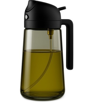 DOZOWNIK DO OLIWY OCTU OLEJU SPRYSKIWACZ NALEWAK TEKAN 470ML SZKLANY