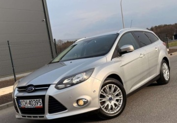 Ford Focus III Kombi 1.6 EcoBoost 150KM 2011 Ford Focus TITANIUM 1.6EB 150ps 6Biegow Tylko115TysPrzebiegu SamParkuje UN, zdjęcie 1