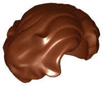 Lego Nowe Włosy Damskie Reddish Brown brązowe krótkie falowane 11256
