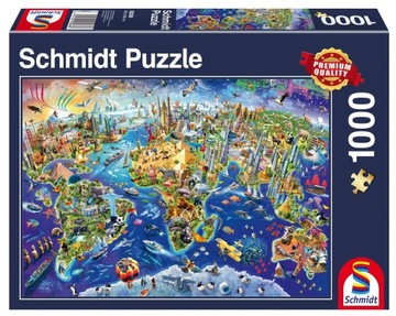 Schmidt PQ Puzzle 1000 el. Odkrywanie świata