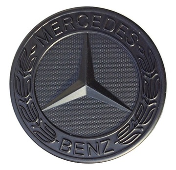 Эмблема MERCEDES логотип хром синий fi 50