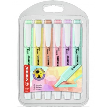 Zakreślacz STABILO SWING COOL PASTEL (6 sztuk)