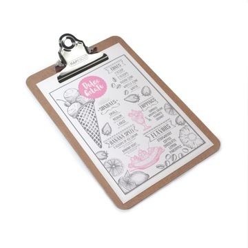 Clipboard deska z klipem A4+ Rapesco brązowy