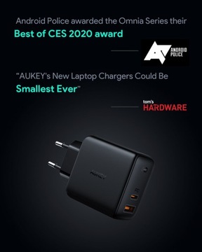 Зарядное устройство Aukey Omnia GAN PA-B3 65 Вт USB-C
